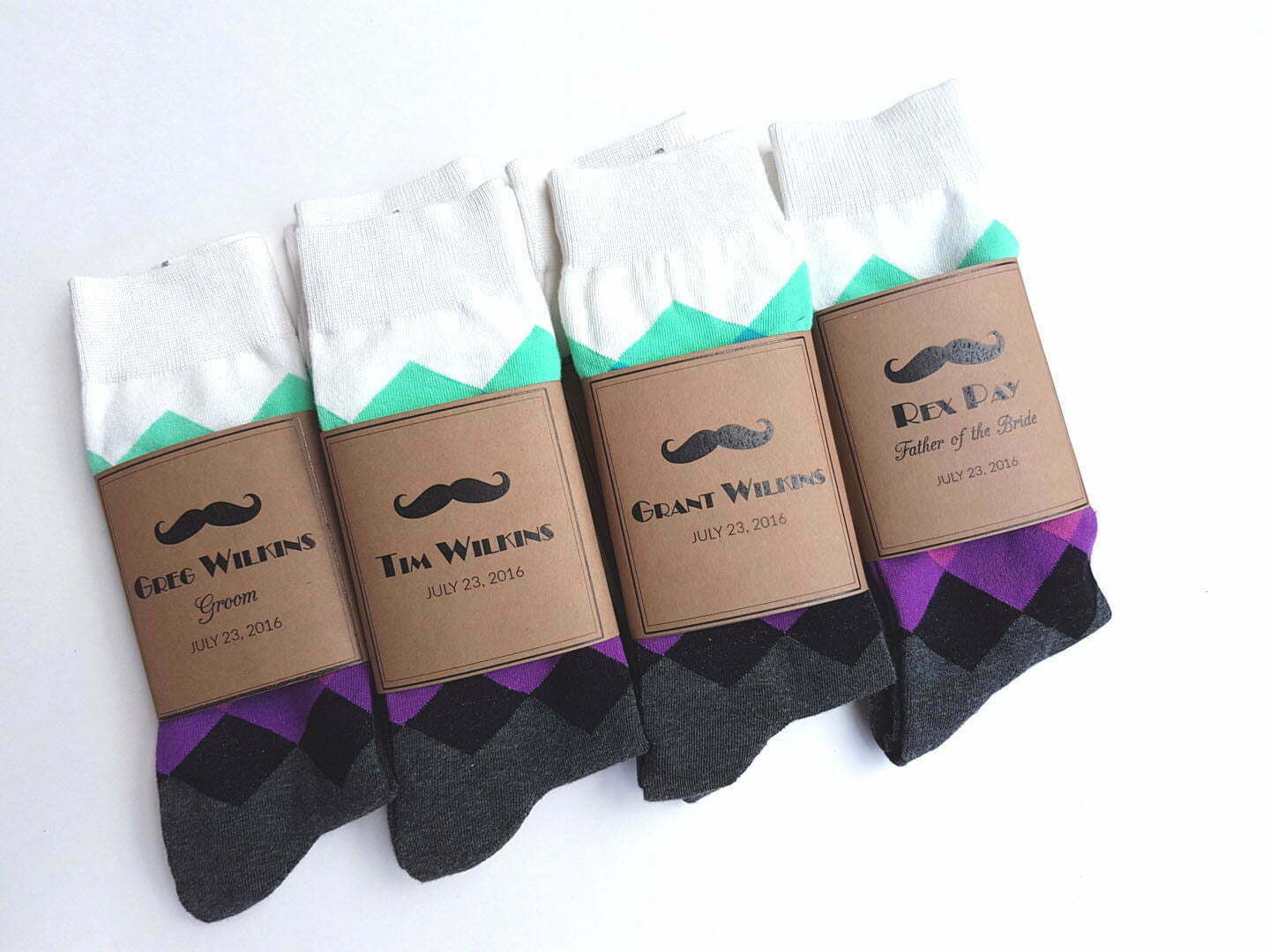 Custom Printed Sock Wrap Labels