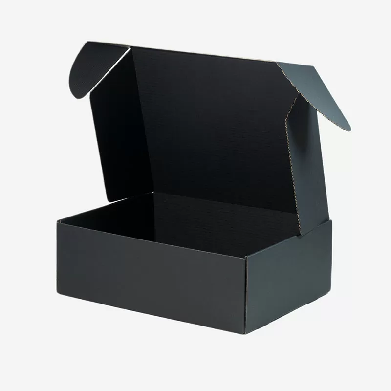 Home - Rapid Custom Boxes Black Corrugated Boxes